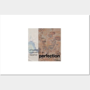 Progress Over Perfection Posters and Art